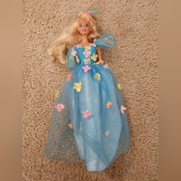 Songbird Barbie Doll 1995 Mattel Blonde Blue Dress #BB - Picture 1 of 2